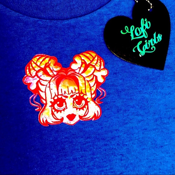 Lofi Girls Other - Goth Girl Y2K Anime Zombie Baby Lofi Girls Cotton Shirt